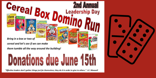 Cereal Box Domino Run